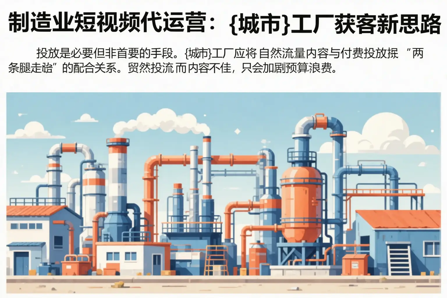 制造业短视频代运营:交城工厂获客新思路